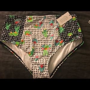 Multicolor Ruffle highwaisted bikini.